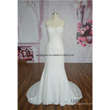 Hochwertige weiße Brautkleid Lace Mermaid Brautkleid Kleid